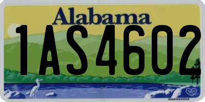 AL license plate 1AS4602