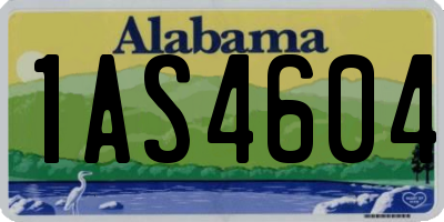 AL license plate 1AS4604