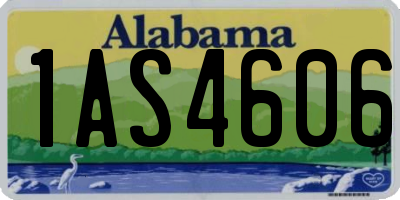 AL license plate 1AS4606
