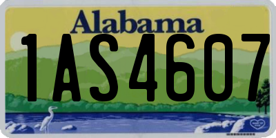 AL license plate 1AS4607