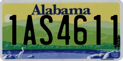 AL license plate 1AS4611