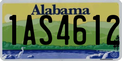 AL license plate 1AS4612
