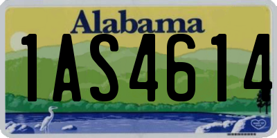 AL license plate 1AS4614