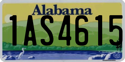 AL license plate 1AS4615