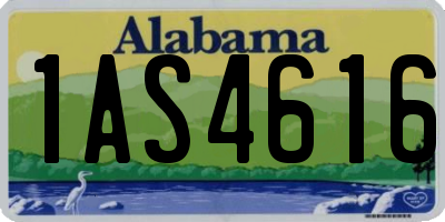 AL license plate 1AS4616
