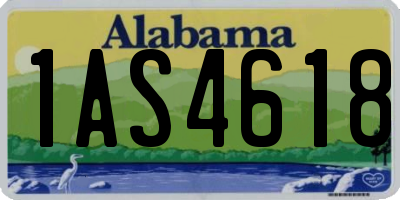 AL license plate 1AS4618
