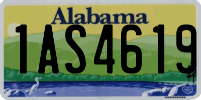 AL license plate 1AS4619