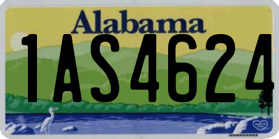 AL license plate 1AS4624
