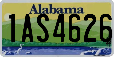 AL license plate 1AS4626