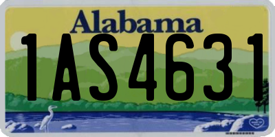 AL license plate 1AS4631