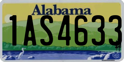 AL license plate 1AS4633