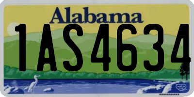 AL license plate 1AS4634