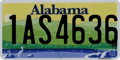 AL license plate 1AS4636