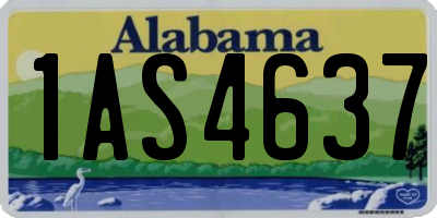 AL license plate 1AS4637