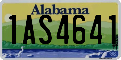 AL license plate 1AS4641