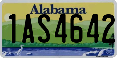 AL license plate 1AS4642