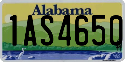 AL license plate 1AS4650