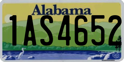 AL license plate 1AS4652