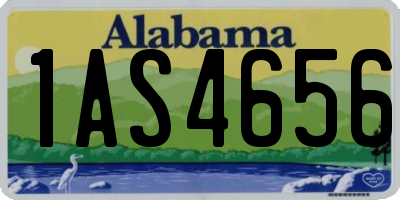 AL license plate 1AS4656