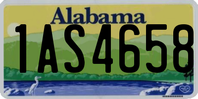 AL license plate 1AS4658
