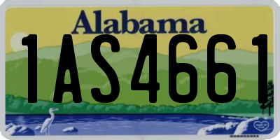 AL license plate 1AS4661