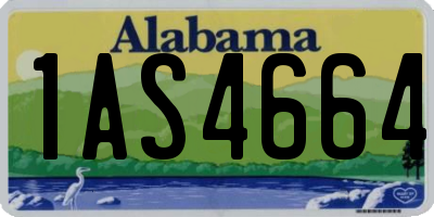AL license plate 1AS4664