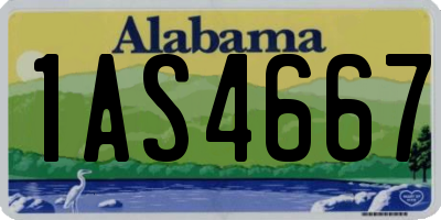 AL license plate 1AS4667