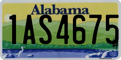 AL license plate 1AS4675