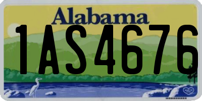 AL license plate 1AS4676