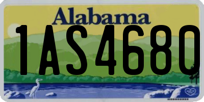 AL license plate 1AS4680