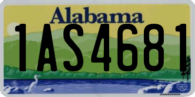 AL license plate 1AS4681