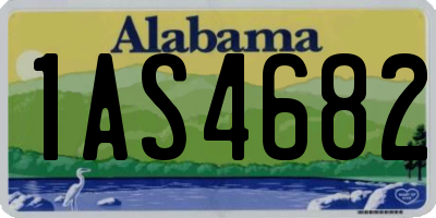 AL license plate 1AS4682
