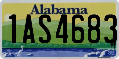 AL license plate 1AS4683