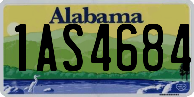 AL license plate 1AS4684