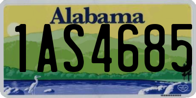 AL license plate 1AS4685