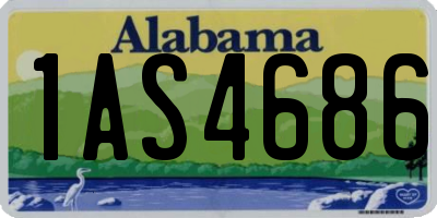 AL license plate 1AS4686