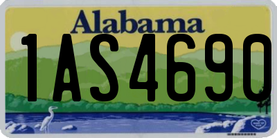 AL license plate 1AS4690