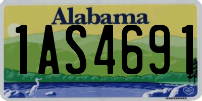 AL license plate 1AS4691