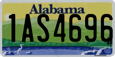 AL license plate 1AS4696