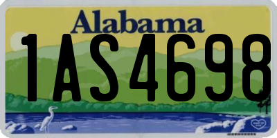 AL license plate 1AS4698