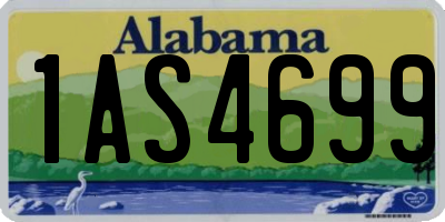 AL license plate 1AS4699