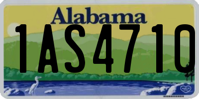 AL license plate 1AS4710