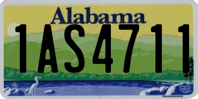 AL license plate 1AS4711