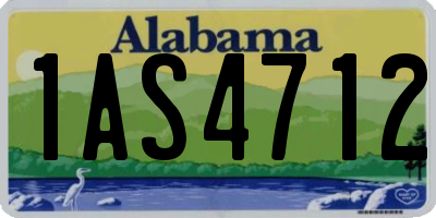 AL license plate 1AS4712