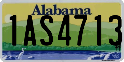 AL license plate 1AS4713