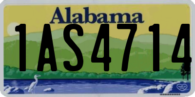 AL license plate 1AS4714