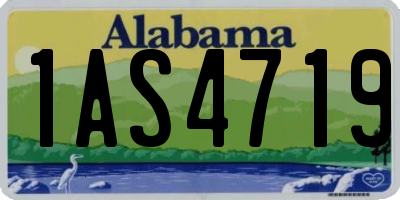 AL license plate 1AS4719