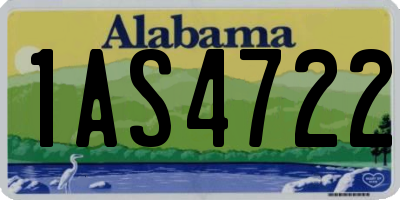 AL license plate 1AS4722