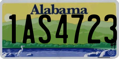 AL license plate 1AS4723