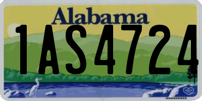AL license plate 1AS4724